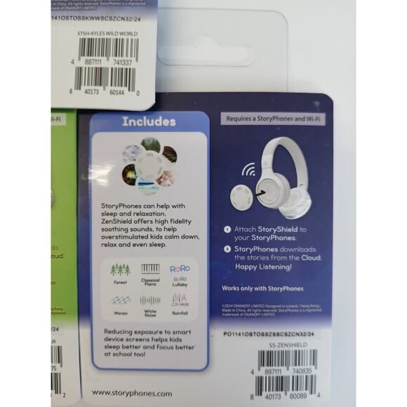 StoryPhones 7 PACK NEW Story Shields Disc Disney Headphones Storytelling SEALED - Picture 7 of 7